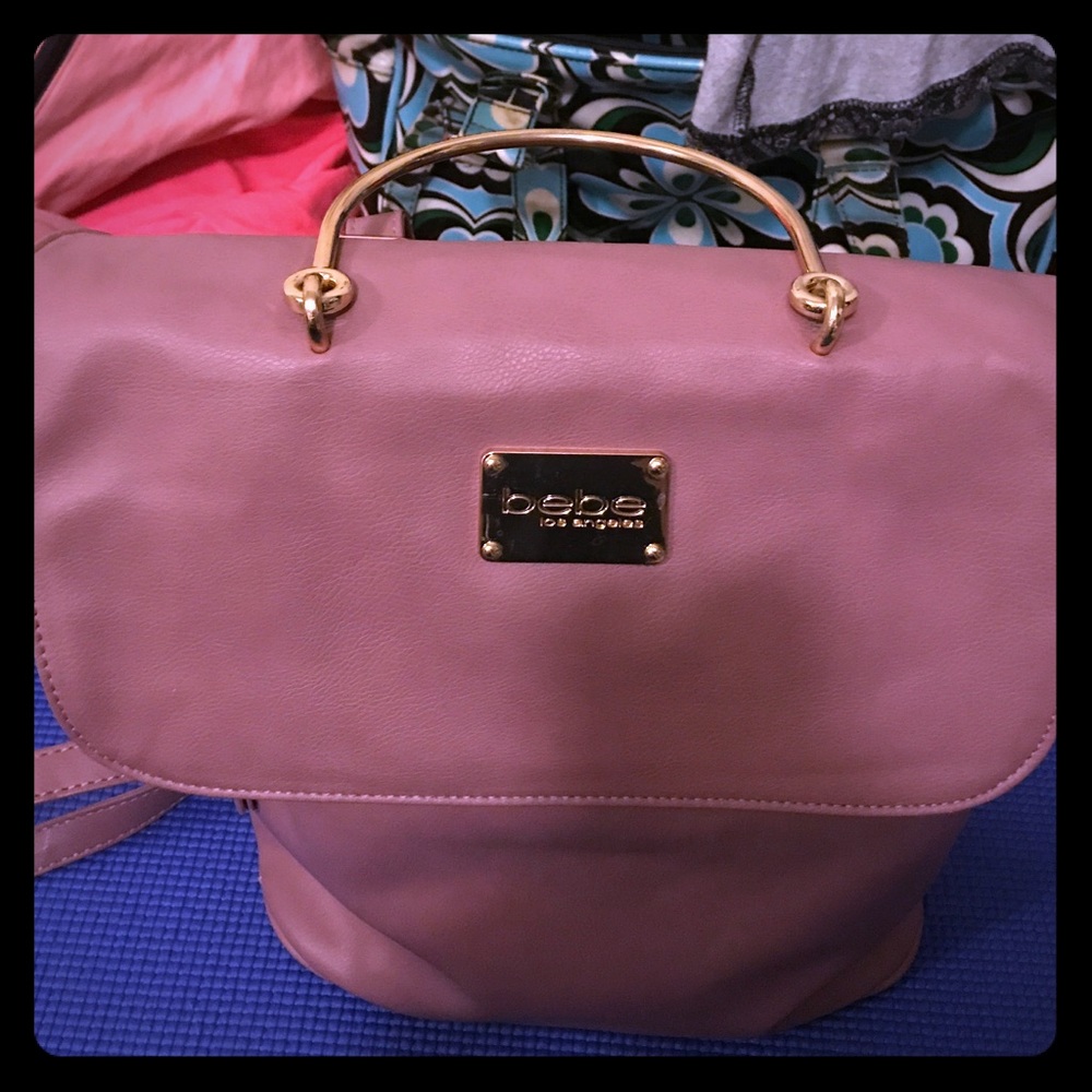 SOLD Blush Pink bebe backpack purse